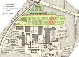 Vestiges d'habitat gaulois et d'�poque romaine sous les jardins modernes de l'abbaye Saint-B�nigne de Dijon